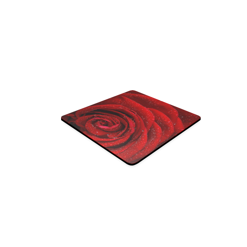 Red rosa Square Coaster