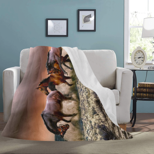 Afternoon Fun In The Surf Ultra-Soft Micro Fleece Blanket 60"x80"