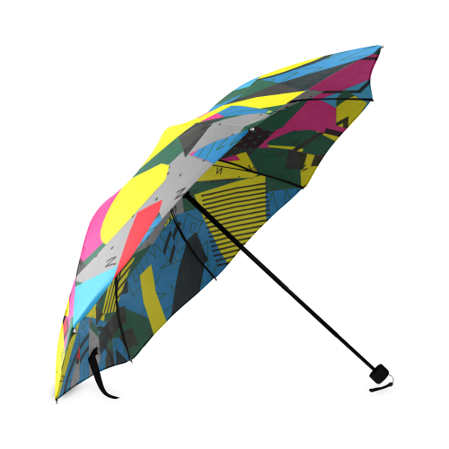 Crolorful shapes Foldable Umbrella (Model U01)