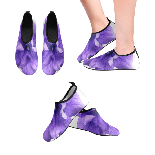 Balloon Flower Women's Slip-On Water Shoes (Model 056)