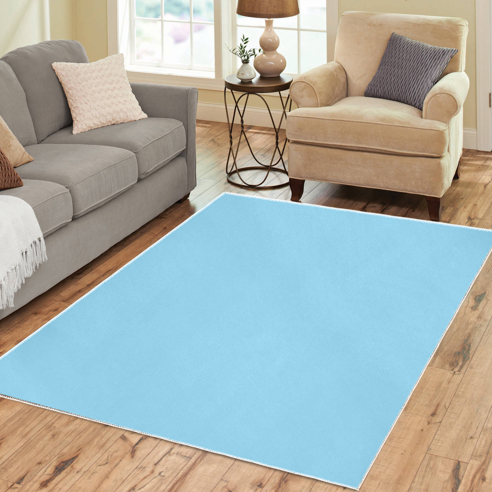 color baby blue Area Rug7'x5'