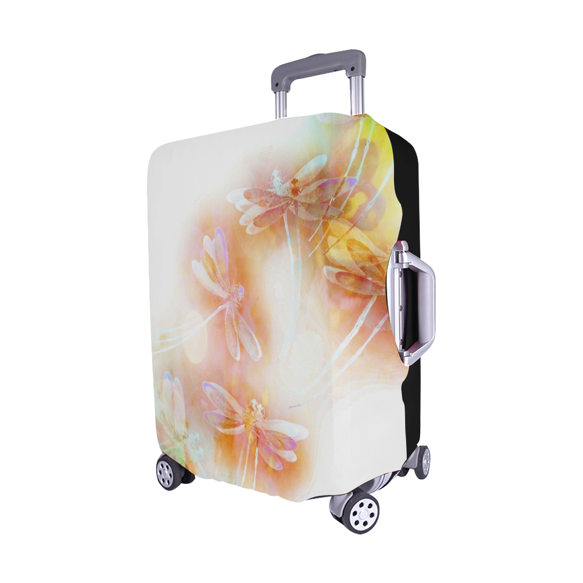 Watercolor dragonflies Luggage Cover/Medium 22"-25"