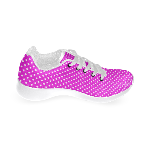 Pink polka dots Women’s Running Shoes (Model 020)