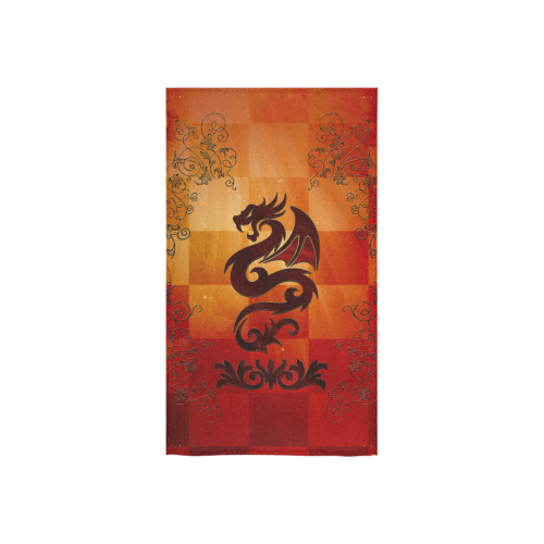 Tribal dragon  on vintage background Custom Towel 16"x28"