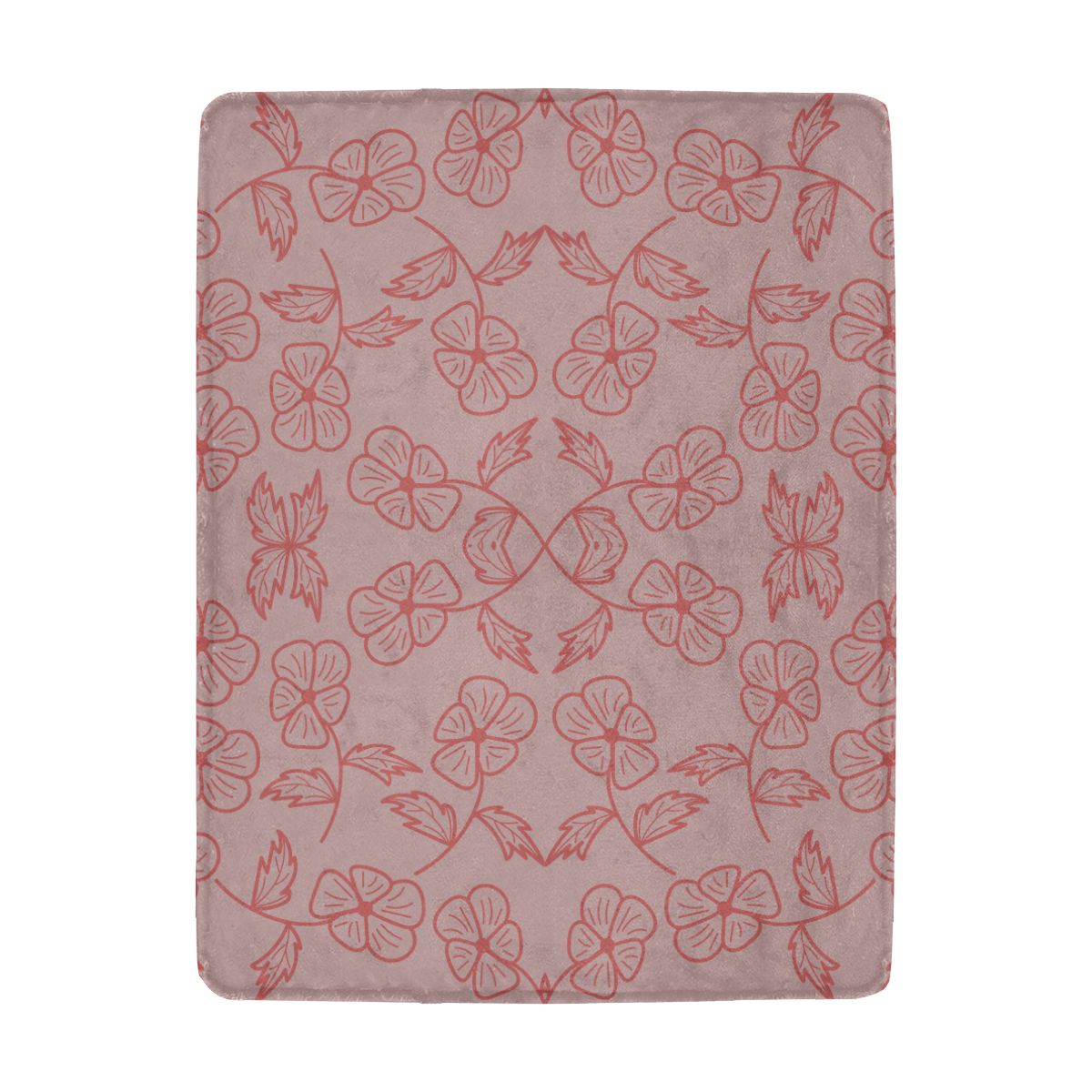 floral damask Ultra-Soft Micro Fleece Blanket 43''x56''