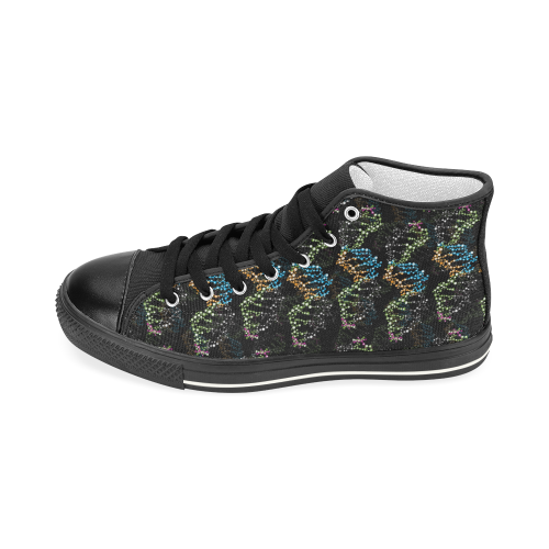 DNA pattern - Biology - Scientist Women's Classic High Top Canvas Shoes (Model 017)