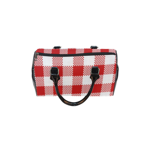 plaidpattern Boston Handbag (Model 1621)