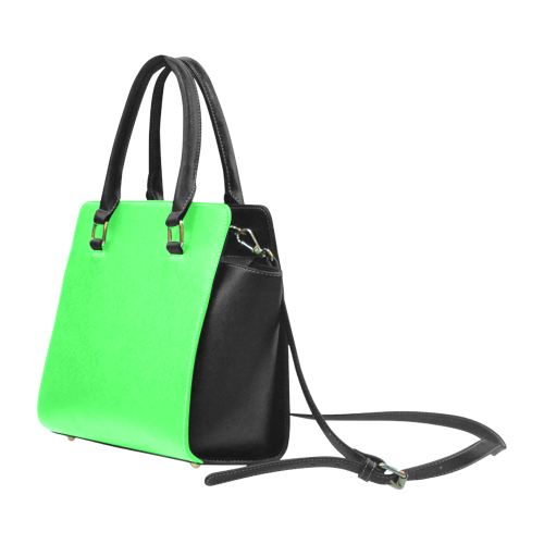brightneongreen Rivet Shoulder Handbag (Model 1645)
