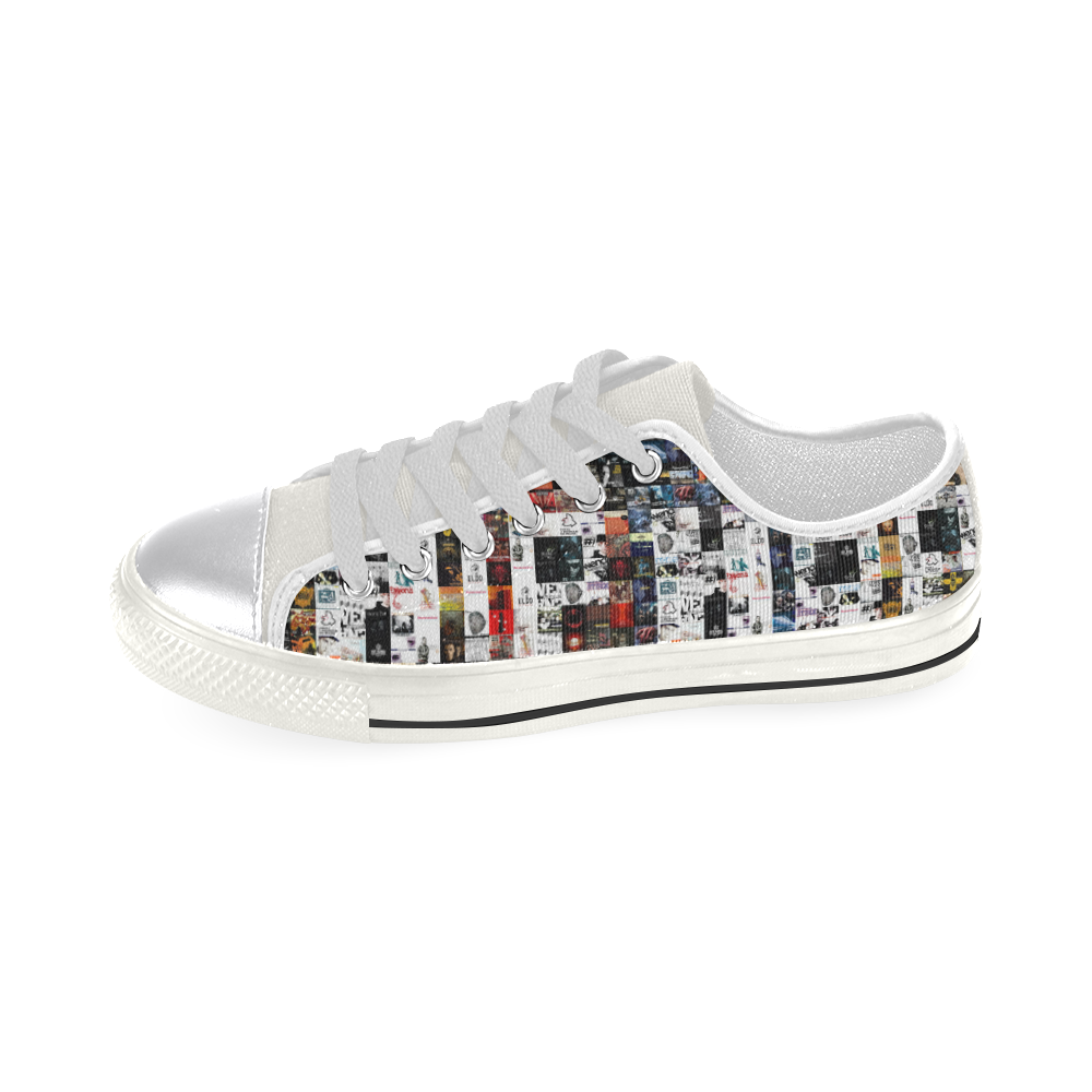 hip hop Women's Classic Canvas Shoes (Model 018)