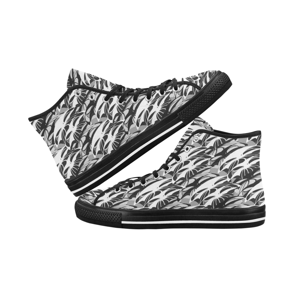 Alien Troops - Black & White Vancouver H Women's Canvas Shoes (1013-1)