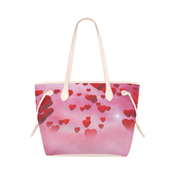 lovely romantic sky heart pattern for valentines day, mothers day, birthday, marriage Clover Canvas Tote Bag (Model 1661)