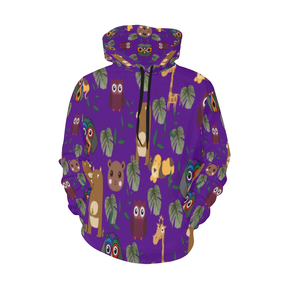 cartoonhoedie All Over Print Hoodie for Women (USA Size) (Model H13)