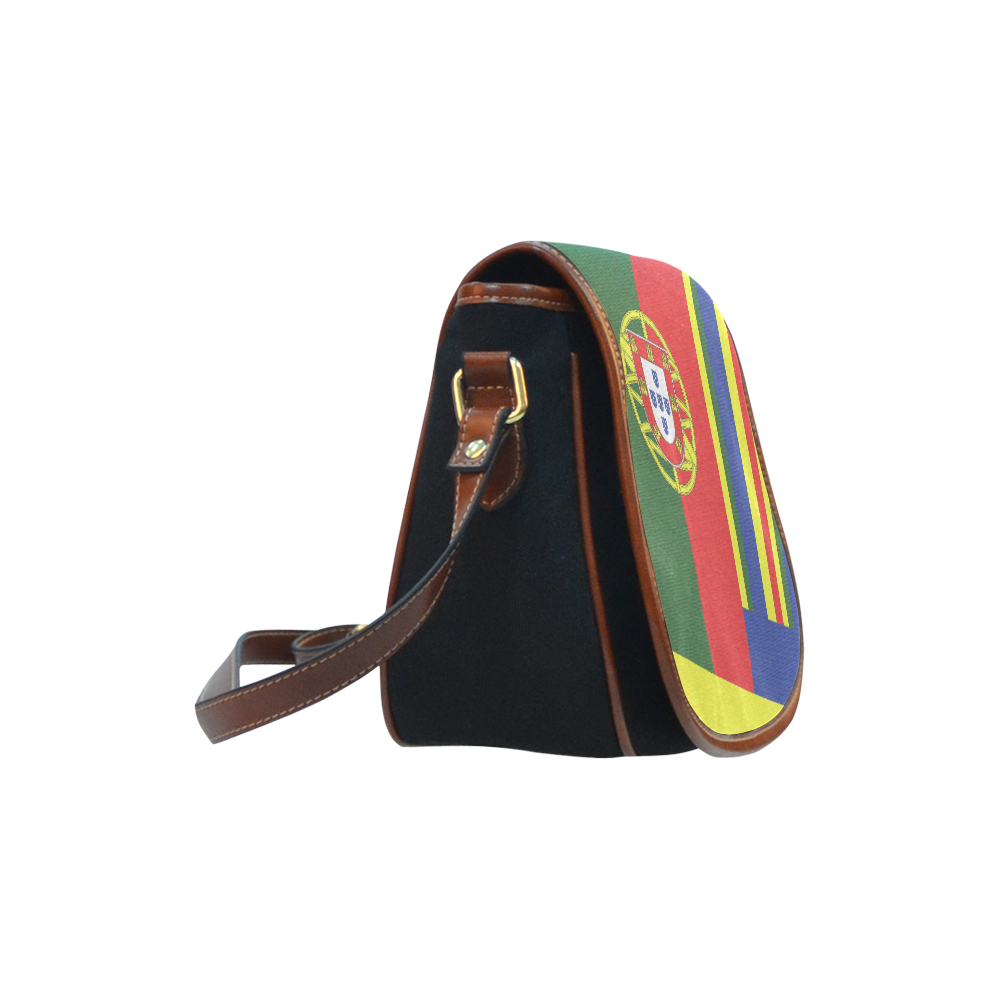 PORTUGAL  ABSTRACT Saddle Bag/Small (Model 1649)(Flap Customization)