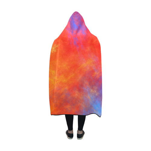 Fire and Ice Hooded Blanket 60''x50''