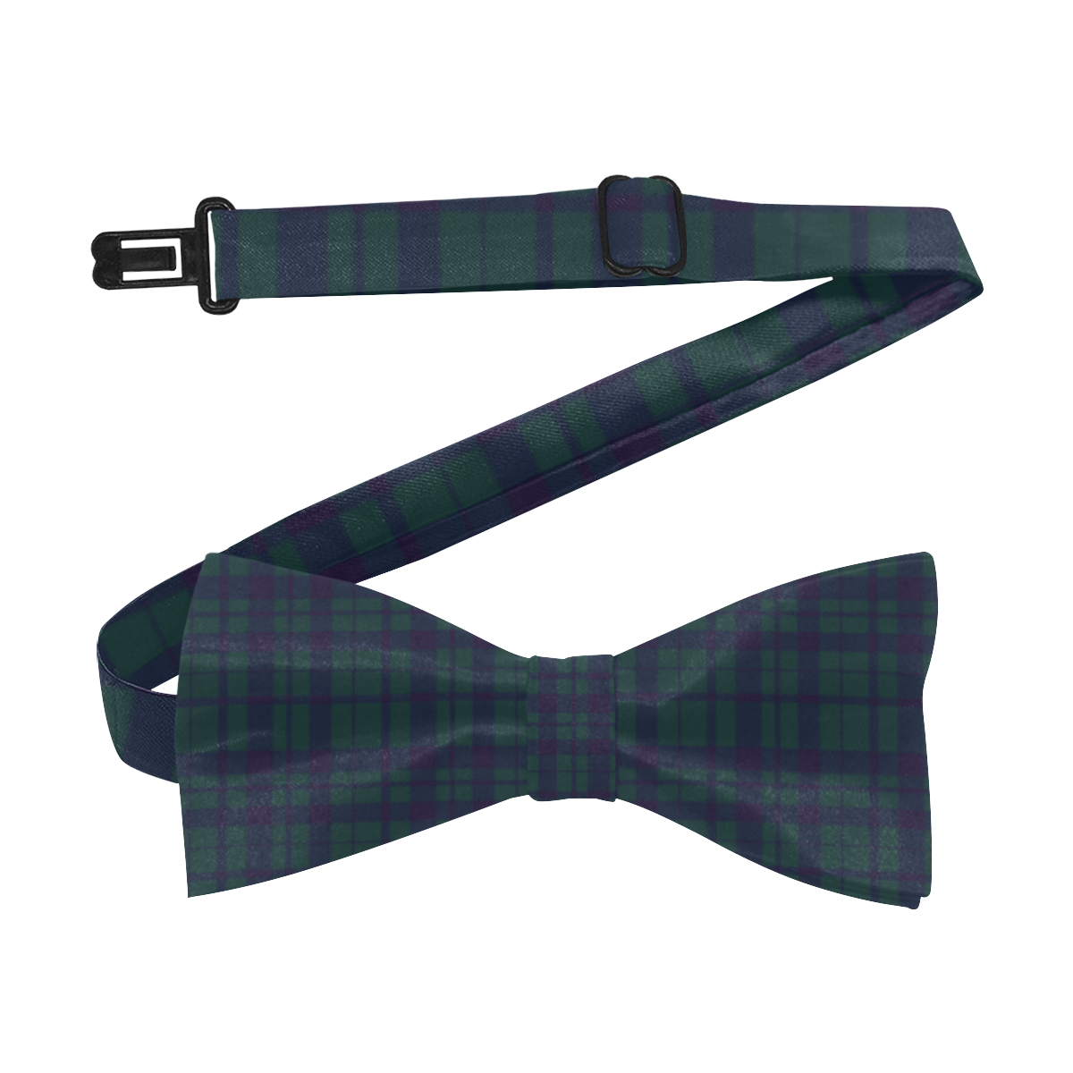 Green Plaid Rock Style Custom Bow Tie