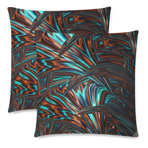 not sure Custom Zippered Pillow Cases 18"x 18" (Twin Sides) (Set of 2)