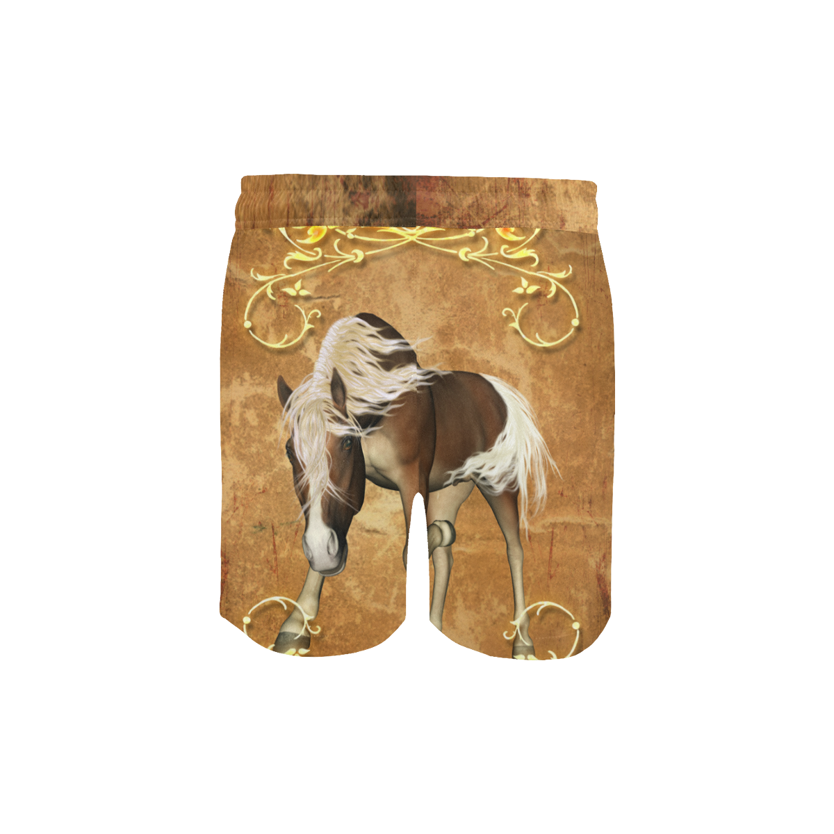Wonderful brown horse Men's Mid-Length Swim Shorts (Model L39)