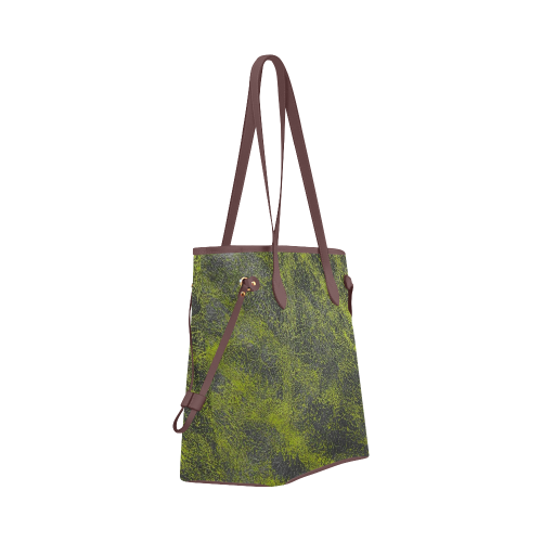 CRACKED LEATHER 2A Clover Canvas Tote Bag (Model 1661)