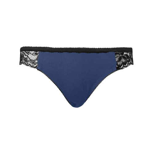 color Delft blue Women's Lace Panty (Model L41)