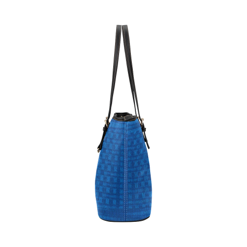 PASSION OF BLUE Leather Tote Bag/Large (Model 1651)