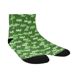camelflage green Quarter Socks
