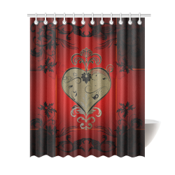 Wonderful decorative heart Shower Curtain 69"x84"