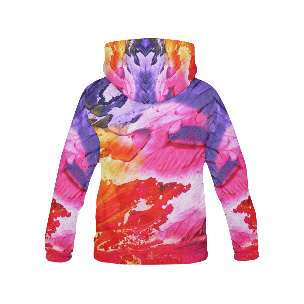 Red purple paint All Over Print Hoodie for Men (USA Size) (Model H13)
