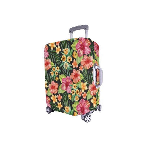 Awesome Tropical Hibiscus Luggage Cover/Small 18"-21"
