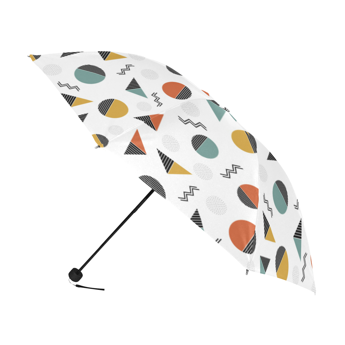 Geo Cutting Shapes Anti-UV Foldable Umbrella (U08)