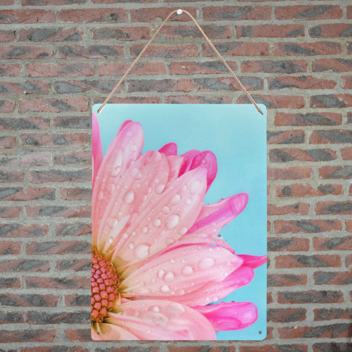 Flower Metal Sign 12"x16"