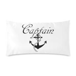 For the Captain Rectangle Pillow Case 20"x36"(Twin Sides)