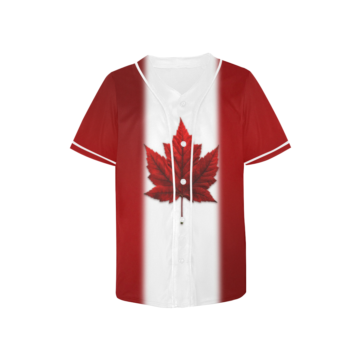 Kid's Canada Jersey Canada Flag All Over Print Baseball Jersey for Kids (Model T50)