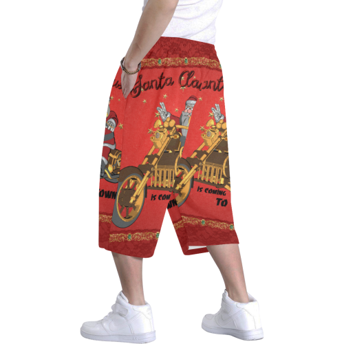 Santa Claus wish you a merry Christmas Men's All Over Print Baggy Shorts (Model L37)