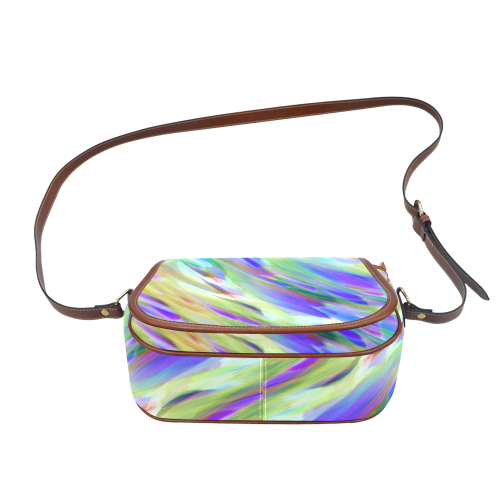 Colorful digital art splashing G401 Saddle Bag/Small (Model 1649) Full Customization