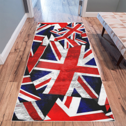 Union Jack British UK Flag Area Rug 9'6''x3'3''