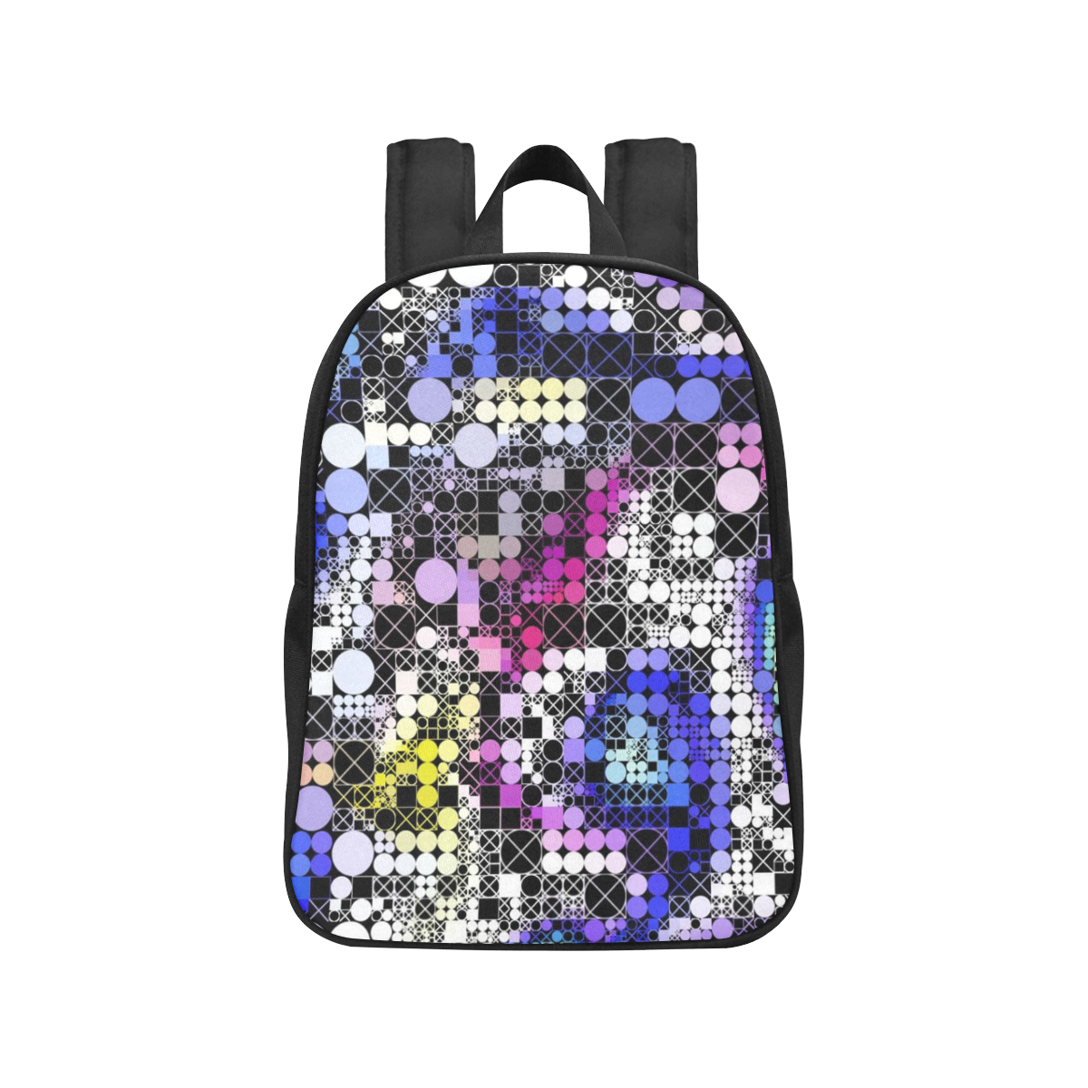 funny mix of shapes  by JamColors Fabric School Backpack (Model 1682) (Medium)