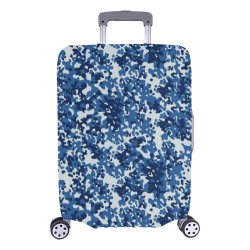 Digital Blue Camouflage Luggage Cover/Large 26"-28"