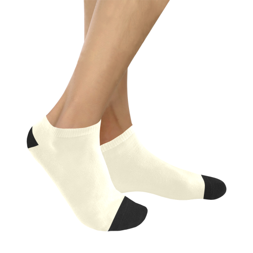 color cornsilk Women's Ankle Socks