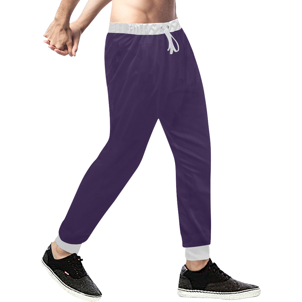 color Russian violet Men's All Over Print Sweatpants (Model L11)