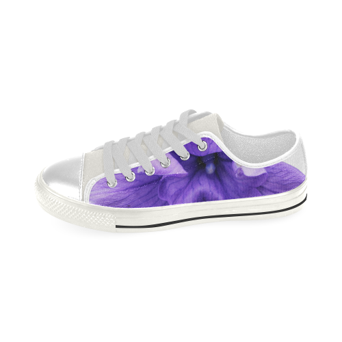 Balloon Flower Low Top Canvas Shoes for Kid (Model 018)