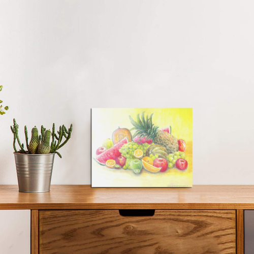 Happy Fruits Photo Panel for Tabletop Display 8"x6"