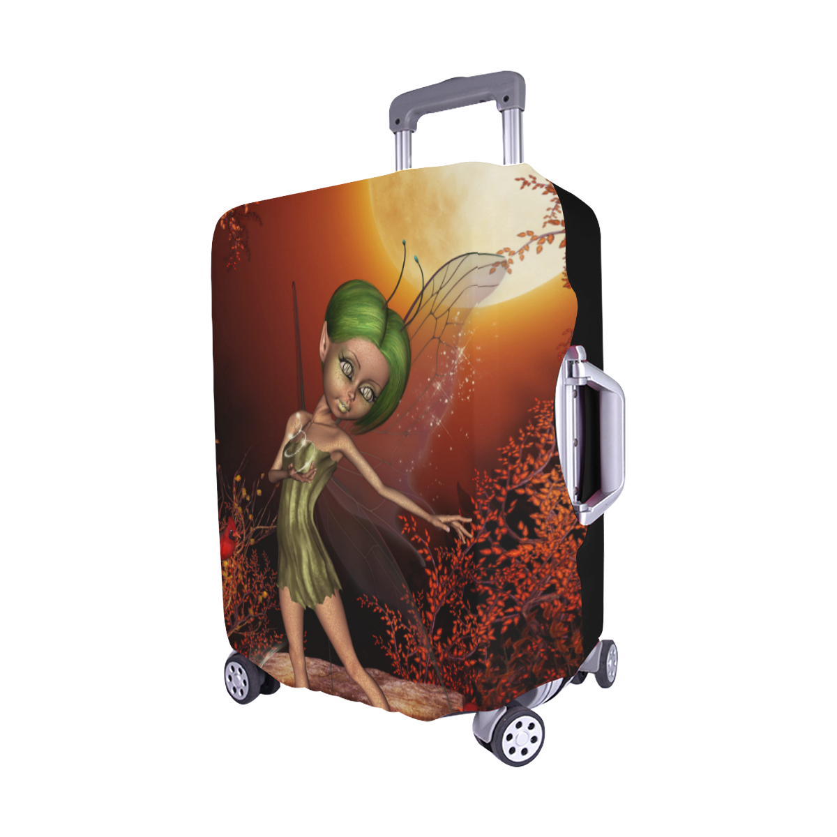 Cute little fairy Luggage Cover/Medium 22"-25"