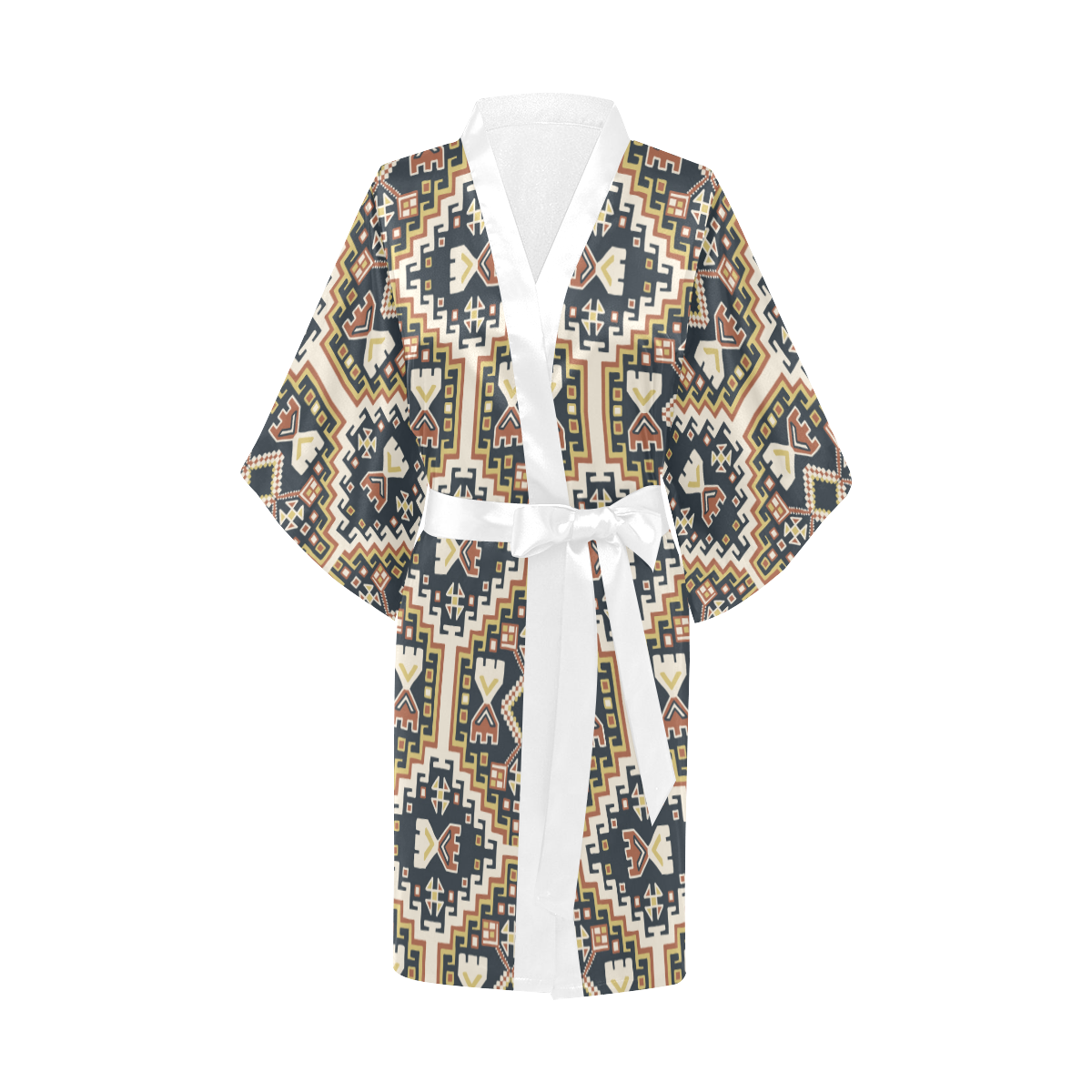 Boho Pattern Kimono Robe