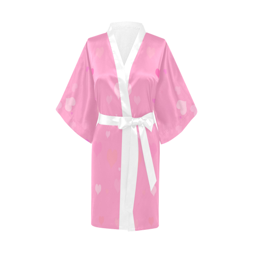 PinkHearts Kimono Robe