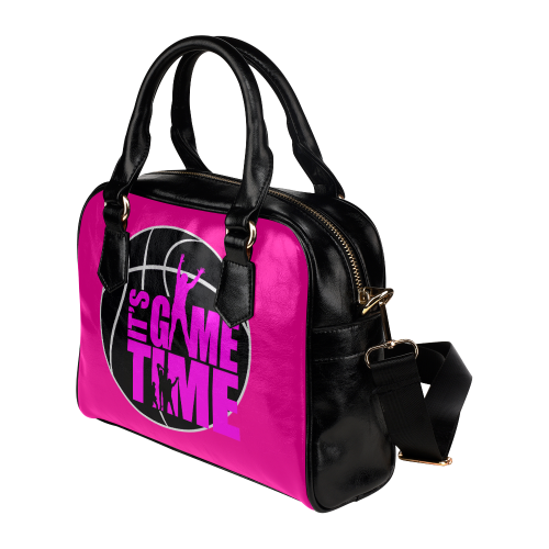 Its Game Time - Pink Shoulder Handbag (Model 1634)