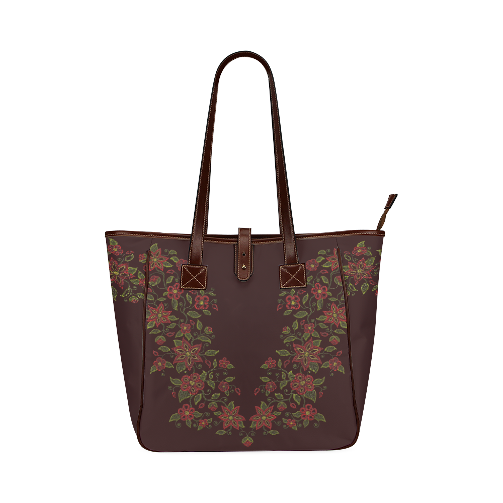 Metis Art Tote Bag Native Beading Bags Classic Tote Bag (Model 1644)