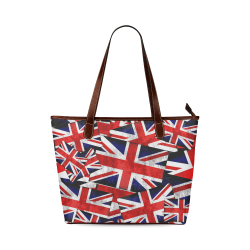 Union Jack British UK Flag Shoulder Tote Bag (Model 1646)
