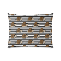 Escargot ~ French Snail Custom Zippered Pillow Case 20"x26"(Twin Sides)