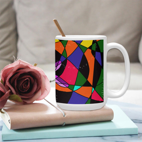 Abstract Design S 2020 Custom Ceramic Mug (15OZ)