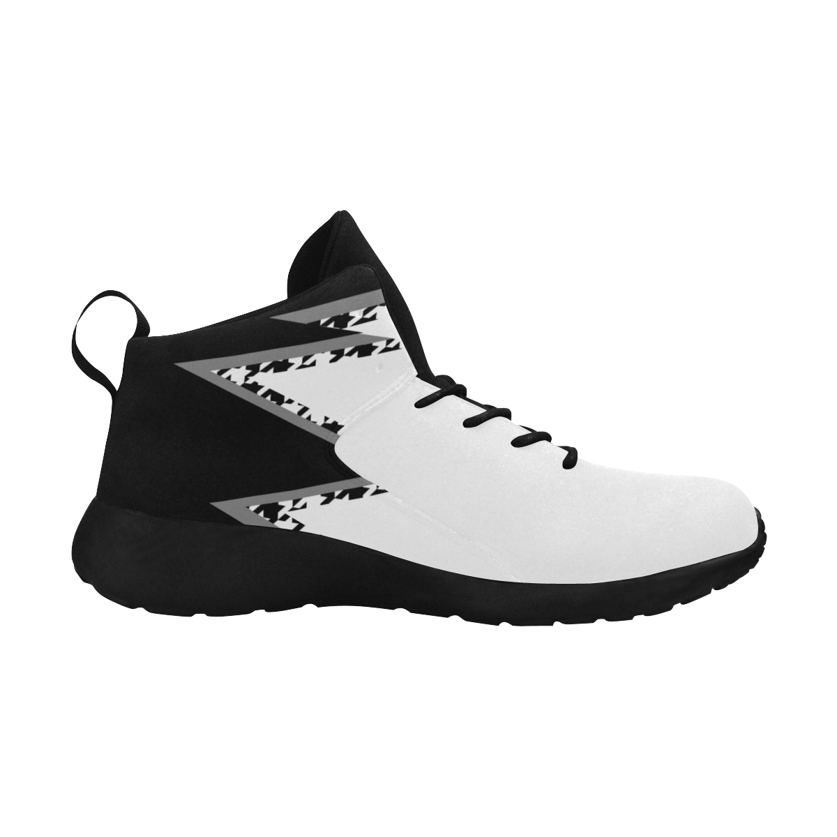 XD-1 Jagged Houndstooth (Black/White/Gray) Men's Chukka Training Shoes (Model 57502)